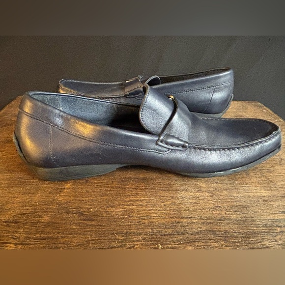 Salvatore Ferragamo Navy Men’s Leather Loafers Size 8.5 main image 7